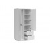Skapis FORN SZF2D2S, balts/balts glancēts Skapis FORN SZF2D2S, balts/balts glancēts